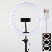 10inch 25cm USB charge New Selfie Ring Light Flash Led Camera Phone Photography Enhancing Photography for Smartphone Studio VK