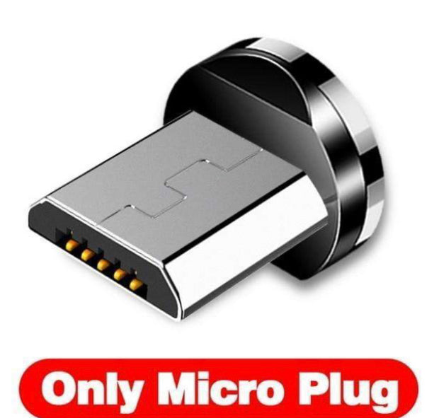 3-IN-1 MAGNETIC CABLE CHARGER - MICROUSB TYPE C LIGHTNING CORD FAST ADAPTER