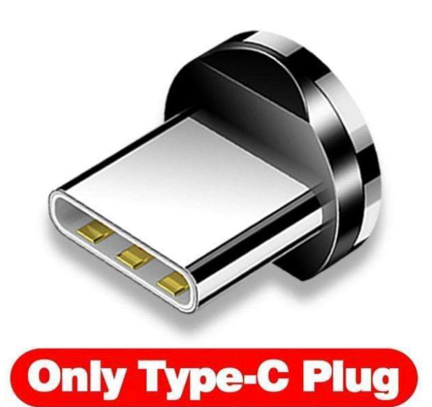 3-IN-1 MAGNETIC CABLE CHARGER - MICROUSB TYPE C LIGHTNING CORD FAST ADAPTER