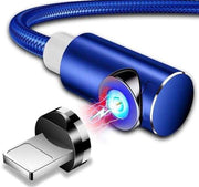 3-IN-1 MAGNETIC CABLE CHARGER - MICROUSB TYPE C LIGHTNING CORD FAST ADAPTER