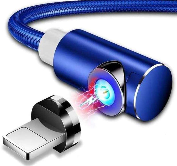 3-IN-1 MAGNETIC CABLE CHARGER - MICROUSB TYPE C LIGHTNING CORD FAST ADAPTER