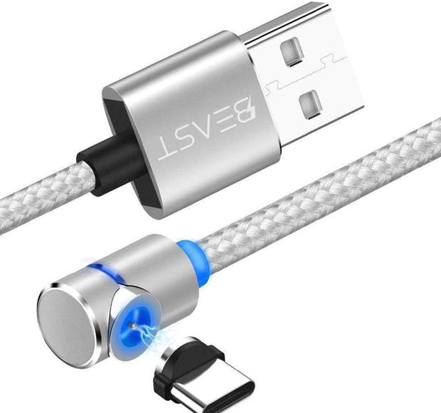 3-IN-1 MAGNETIC CABLE CHARGER - MICROUSB TYPE C LIGHTNING CORD FAST ADAPTER