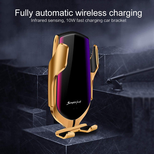 Wireless Automatic Sensor Car Phone Holder And Charger - Buy 2 Free Shipping