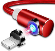 3-IN-1 MAGNETIC CABLE CHARGER - MICROUSB TYPE C LIGHTNING CORD FAST ADAPTER