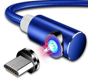 3-IN-1 MAGNETIC CABLE CHARGER - MICROUSB TYPE C LIGHTNING CORD FAST ADAPTER
