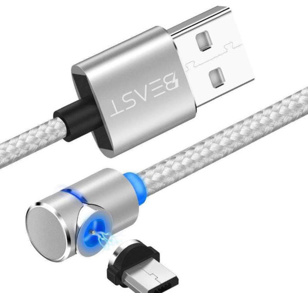 3-IN-1 MAGNETIC CABLE CHARGER - MICROUSB TYPE C LIGHTNING CORD FAST ADAPTER