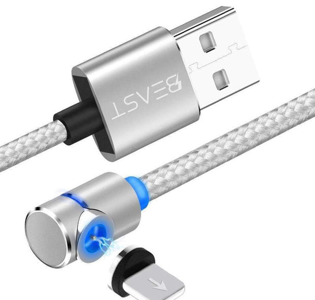 3-IN-1 MAGNETIC CABLE CHARGER - MICROUSB TYPE C LIGHTNING CORD FAST ADAPTER