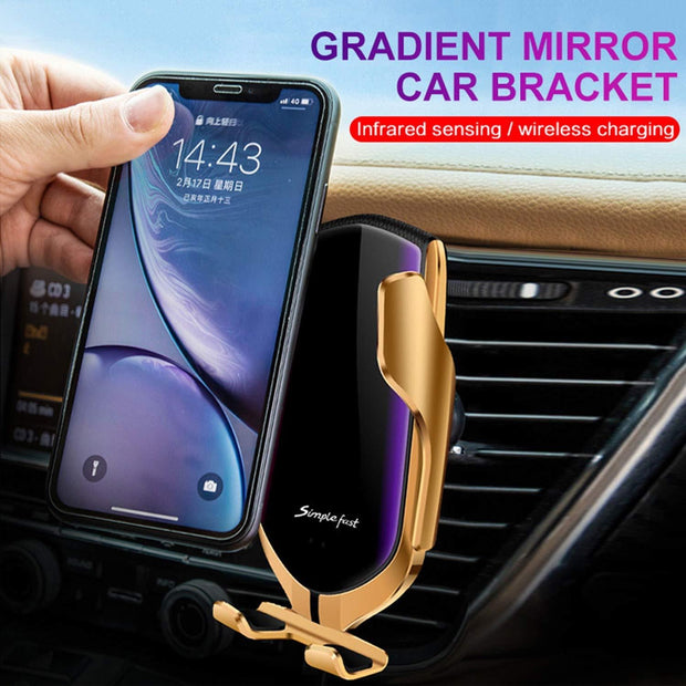 Wireless Automatic Sensor Car Phone Holder And Charger - Buy 2 Free Shipping