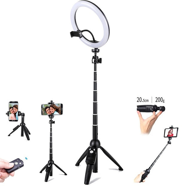 10inch 25cm USB charge New Selfie Ring Light Flash Led Camera Phone Photography Enhancing Photography for Smartphone Studio VK