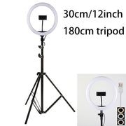 10inch 25cm USB charge New Selfie Ring Light Flash Led Camera Phone Photography Enhancing Photography for Smartphone Studio VK