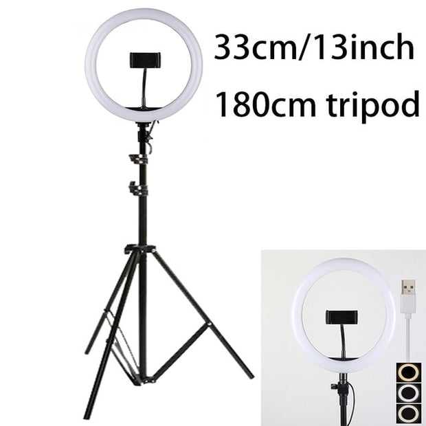 10inch 25cm USB charge New Selfie Ring Light Flash Led Camera Phone Photography Enhancing Photography for Smartphone Studio VK