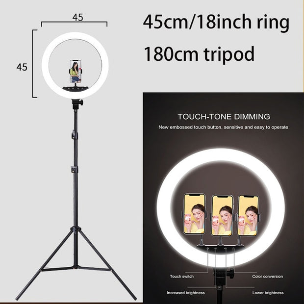 10inch 25cm USB charge New Selfie Ring Light Flash Led Camera Phone Photography Enhancing Photography for Smartphone Studio VK