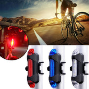 USB Rechargeable LED Mountain Bike Safety Warning Tail Light Red