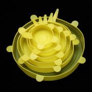 6 Pack Stretch & Seal Silicone Lids