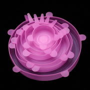 6 Pack Stretch & Seal Silicone Lids