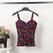 Flowery Cropped Tops