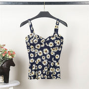 Flowery Cropped Tops