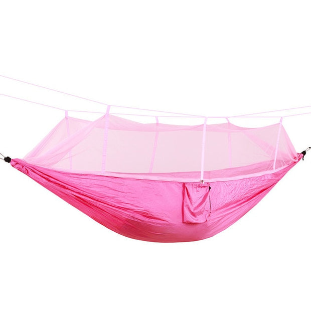 Double Person Travel Outdoor Camping Tent, Hanging Hammock Bed & Mosquito Net