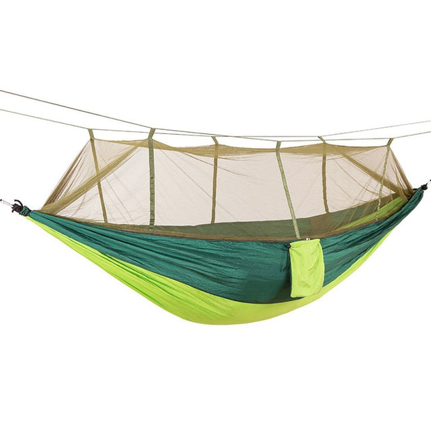 Double Person Travel Outdoor Camping Tent, Hanging Hammock Bed & Mosquito Net