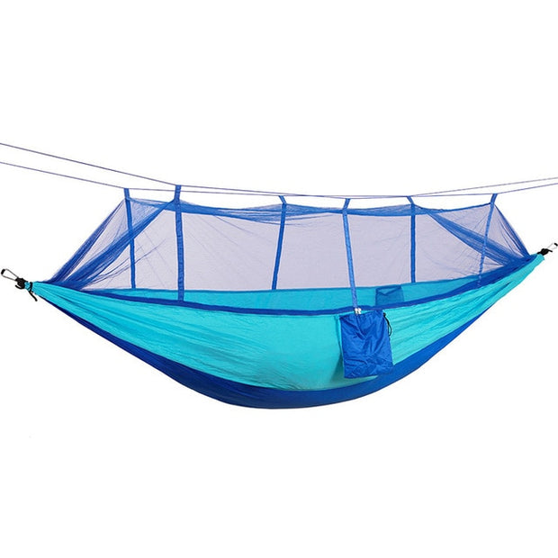 Double Person Travel Outdoor Camping Tent, Hanging Hammock Bed & Mosquito Net