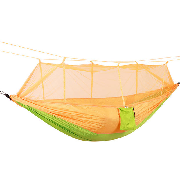 Double Person Travel Outdoor Camping Tent, Hanging Hammock Bed & Mosquito Net