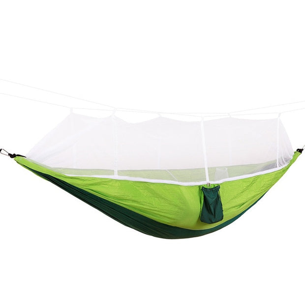 Double Person Travel Outdoor Camping Tent, Hanging Hammock Bed & Mosquito Net
