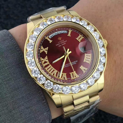 Face diamond watch