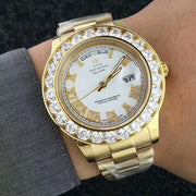 Face diamond watch