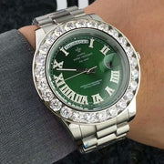 Face diamond watch