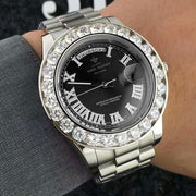 Face diamond watch