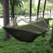 Double Person Travel Outdoor Camping Tent, Hanging Hammock Bed & Mosquito Net