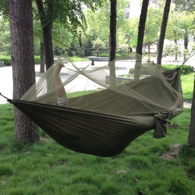 Double Person Travel Outdoor Camping Tent, Hanging Hammock Bed & Mosquito Net